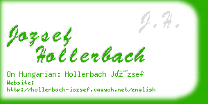 jozsef hollerbach business card